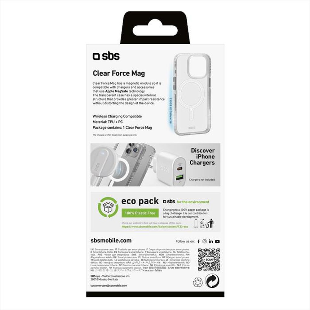 Immagine del prodotto SBS - Cover TEMAGCOVIP1461PT per iPhone 14 Pro-Trasparente