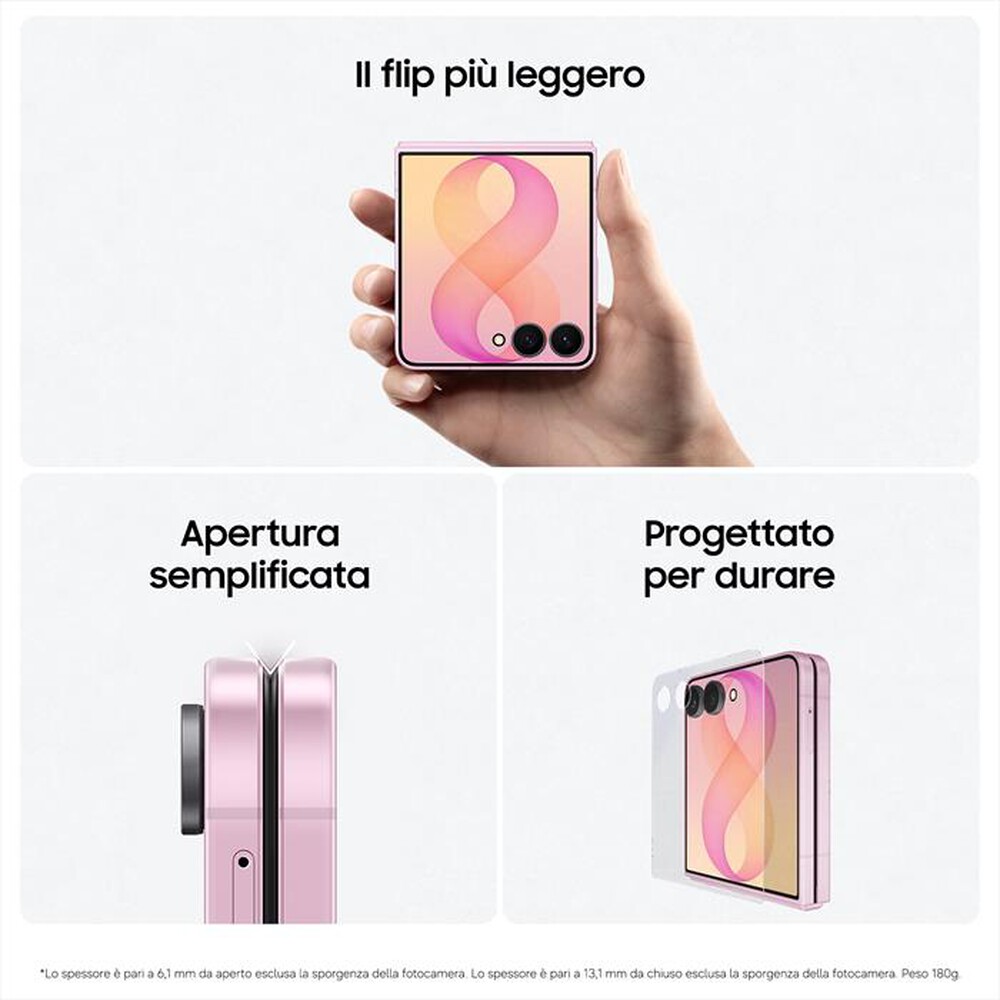 Immagine del prodotto SAMSUNG - Galaxy Z Flip8 12+512GB-Pink
