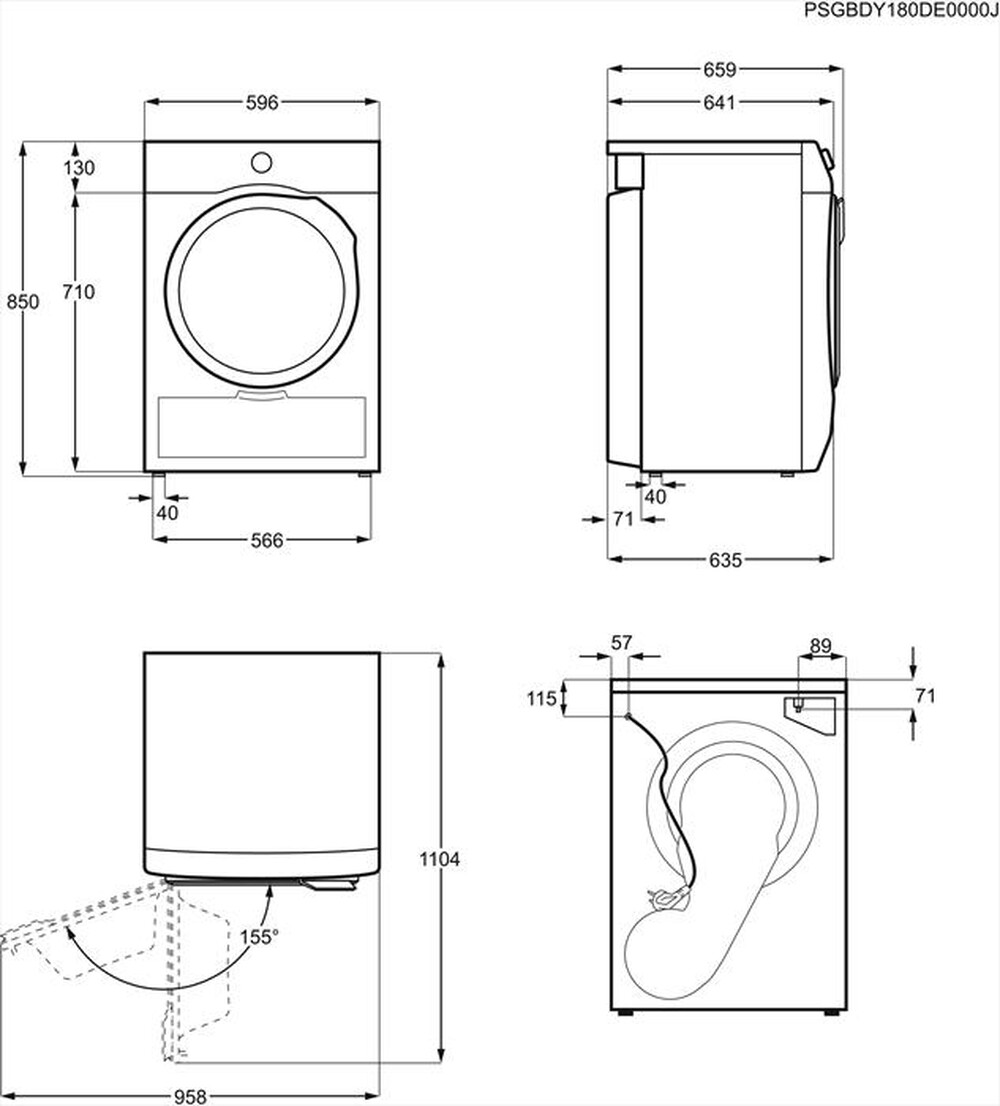 Immagine del prodotto ELECTROLUX - Asciugatrice EW8HL92ST - 9 Kg-Bianco/obl&ograve; argento