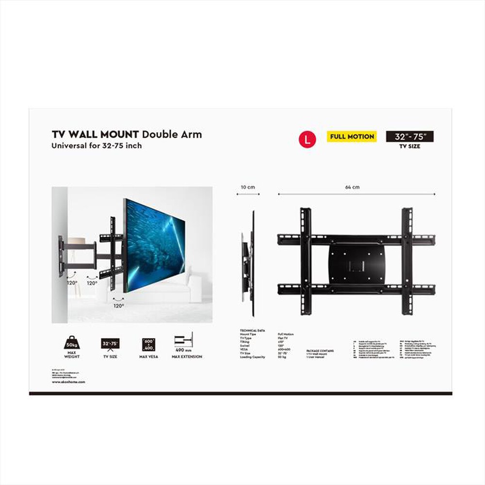 Immagine del prodotto SBS - ECTVFMOR75INCH50KG