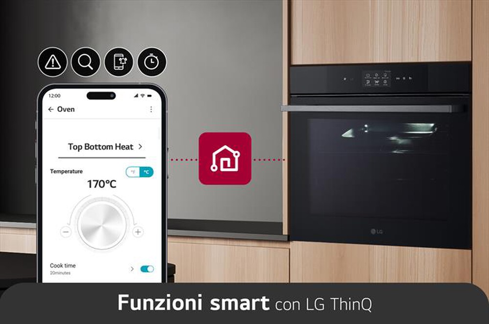 Immagine del prodotto LG - Forno incasso elettrico INSTAVIEW WSED7667M  A++-Black Matte