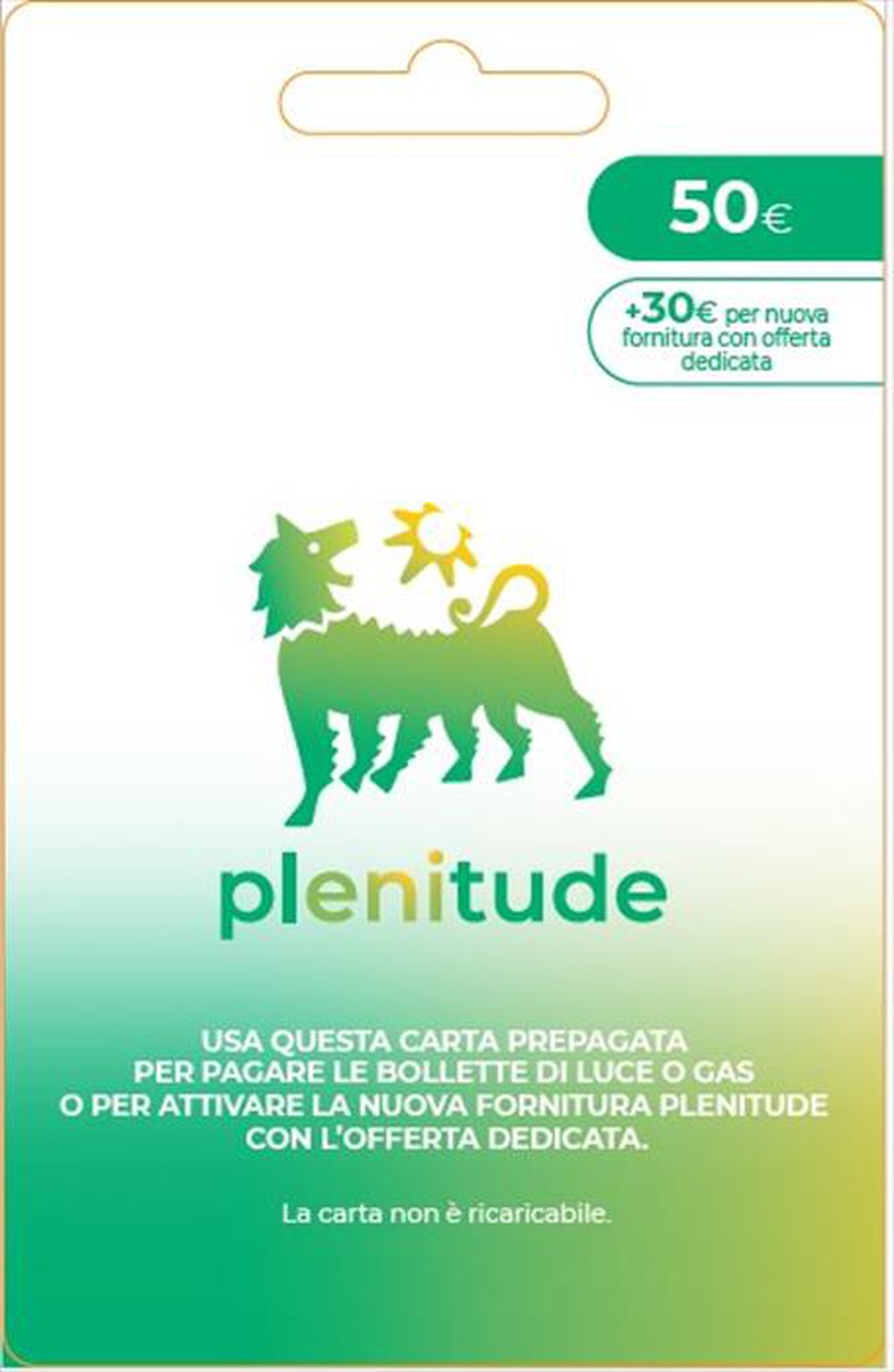 Immagine del prodotto ENI - Carta Prepagata Plenitude 50&euro;