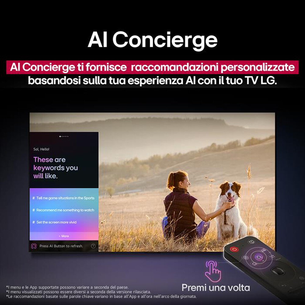 Immagine del prodotto LG - Smart TV MINI LED UHD 4K 65" AI 65QNED70A6A-Nero
