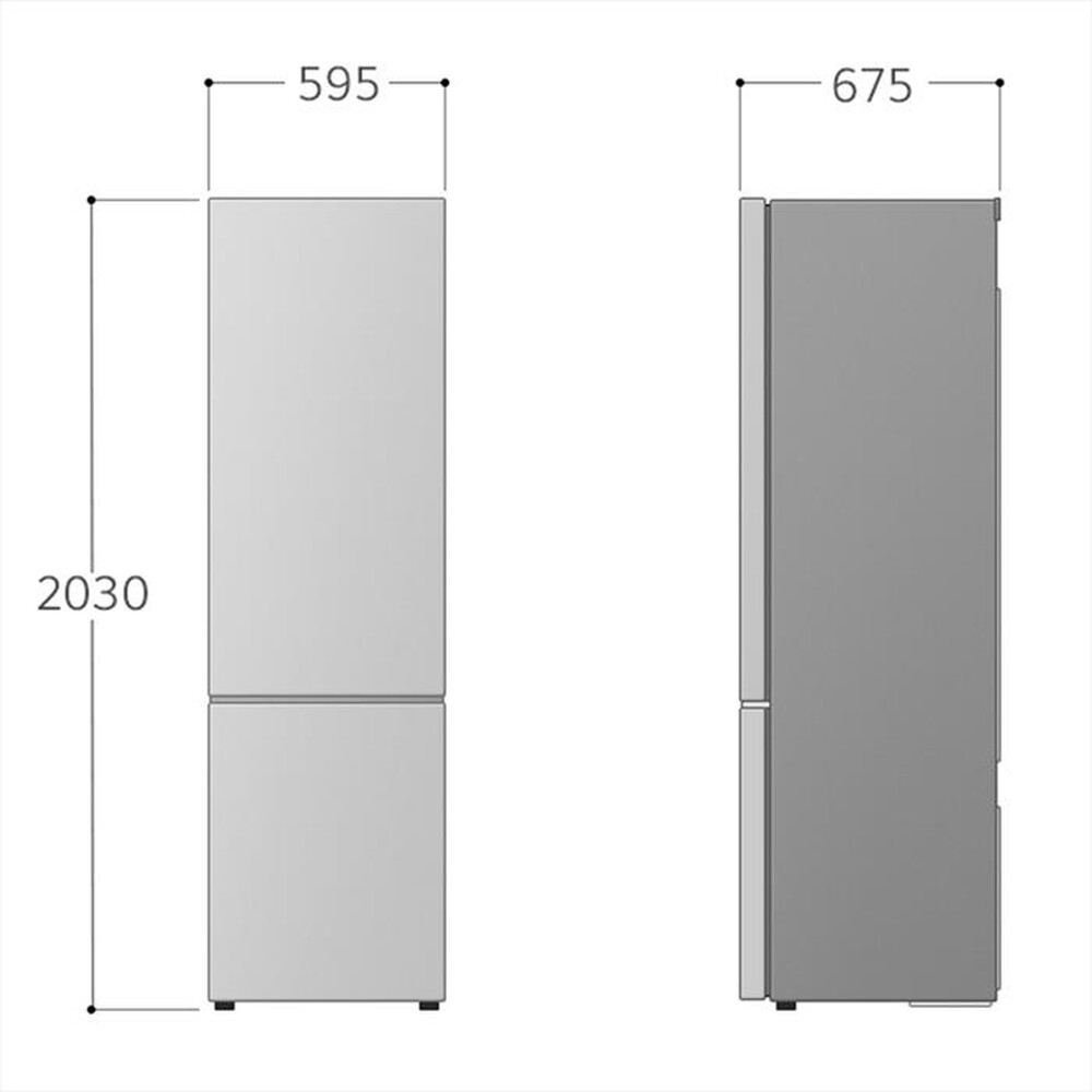 Immagine del prodotto LG - Frigorifero combinato GBV22NCCPY Classe C 387 lt-Prime Silver