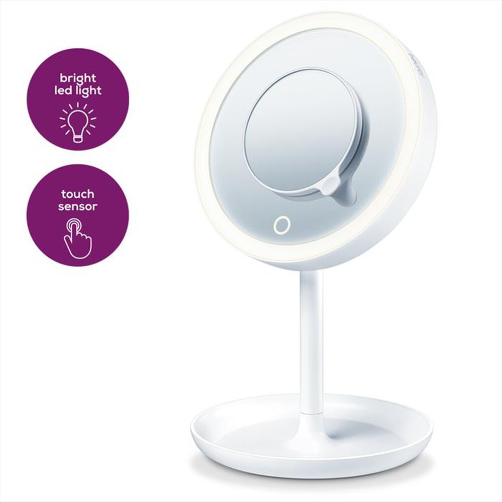 Immagine del prodotto BEURER - BS 45 Specchio cosmetico illuminato con luce Led-Bianco