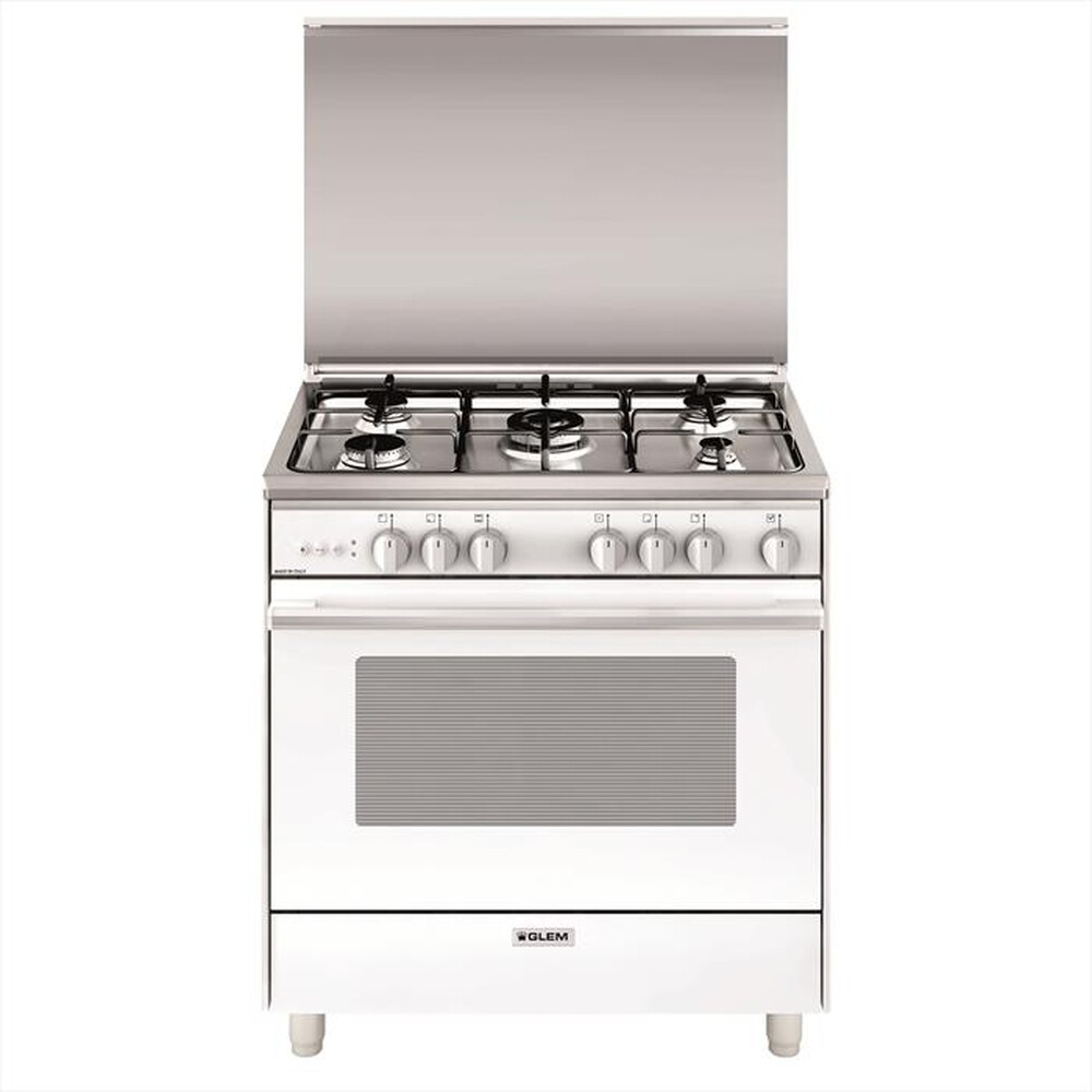GLEM GAS - Cucina a gas U865VX Classe A-BIANCO