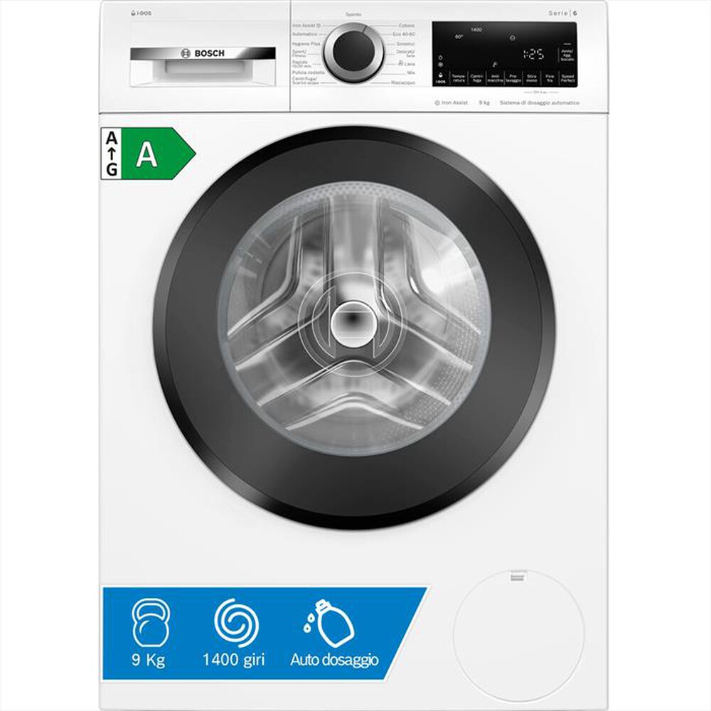 Immagine del prodotto BOSCH - Lavatrice Serie 6 WGG244F0II 9Kg 1400g/m Classe A-Bianco