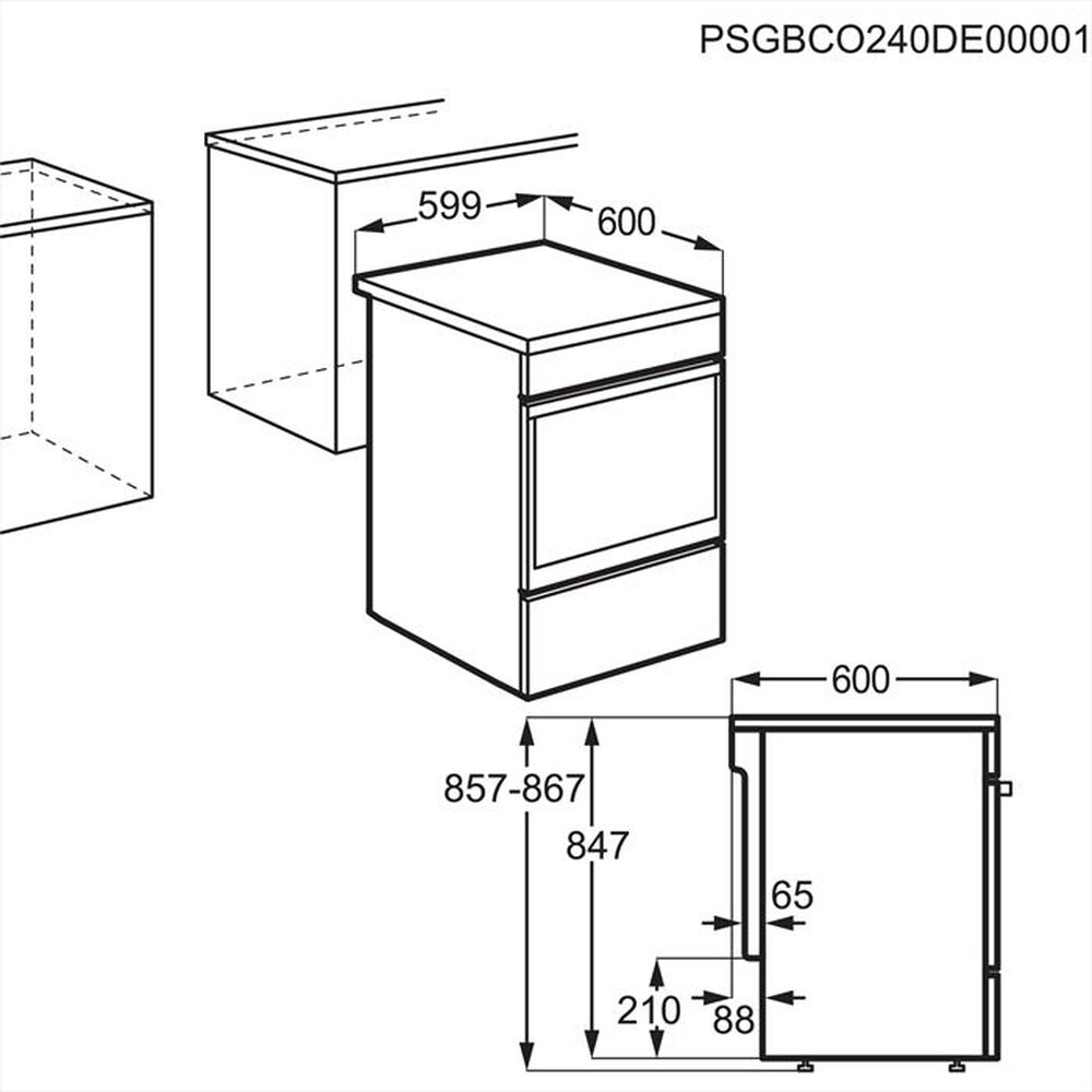Immagine del prodotto ELECTROLUX - Cucina LKR620066X Classe A-Inox antimpronta