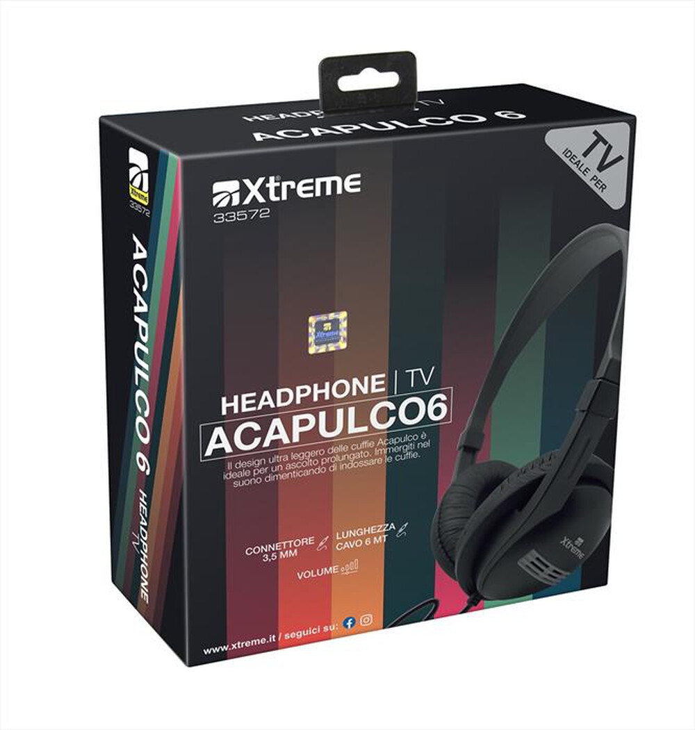 Immagine del prodotto XTREME - 33572 - Cuffia stereo TV light-NERO