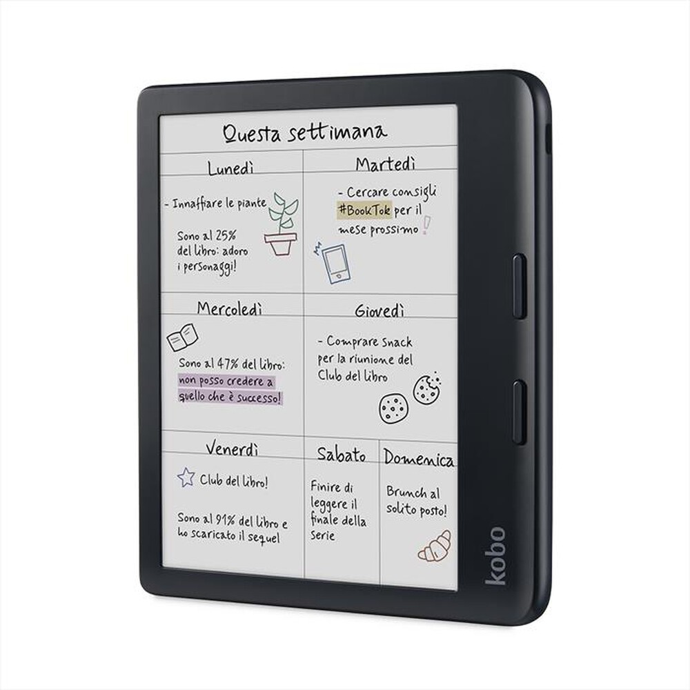 Immagine del prodotto KOBO - PACCHETTO KOBO LIBRA COLOUR E KOBO STYLUS 2-Nero