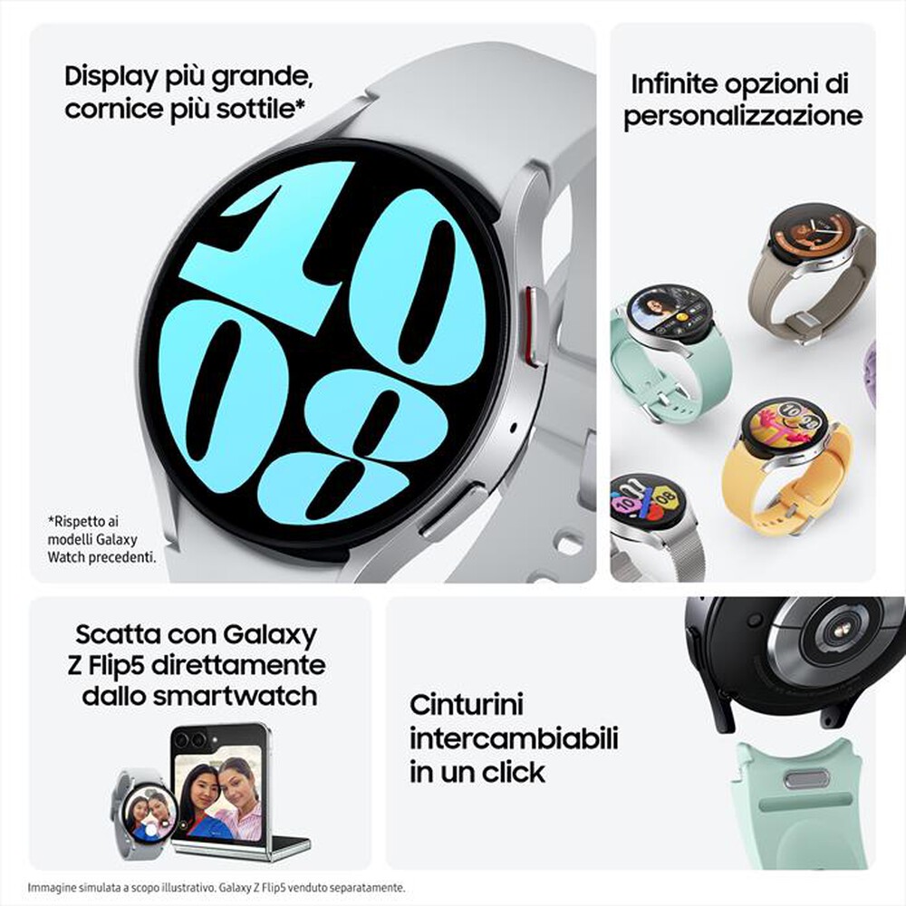 Immagine del prodotto SAMSUNG - Galaxy Watch6 44mm-Silver