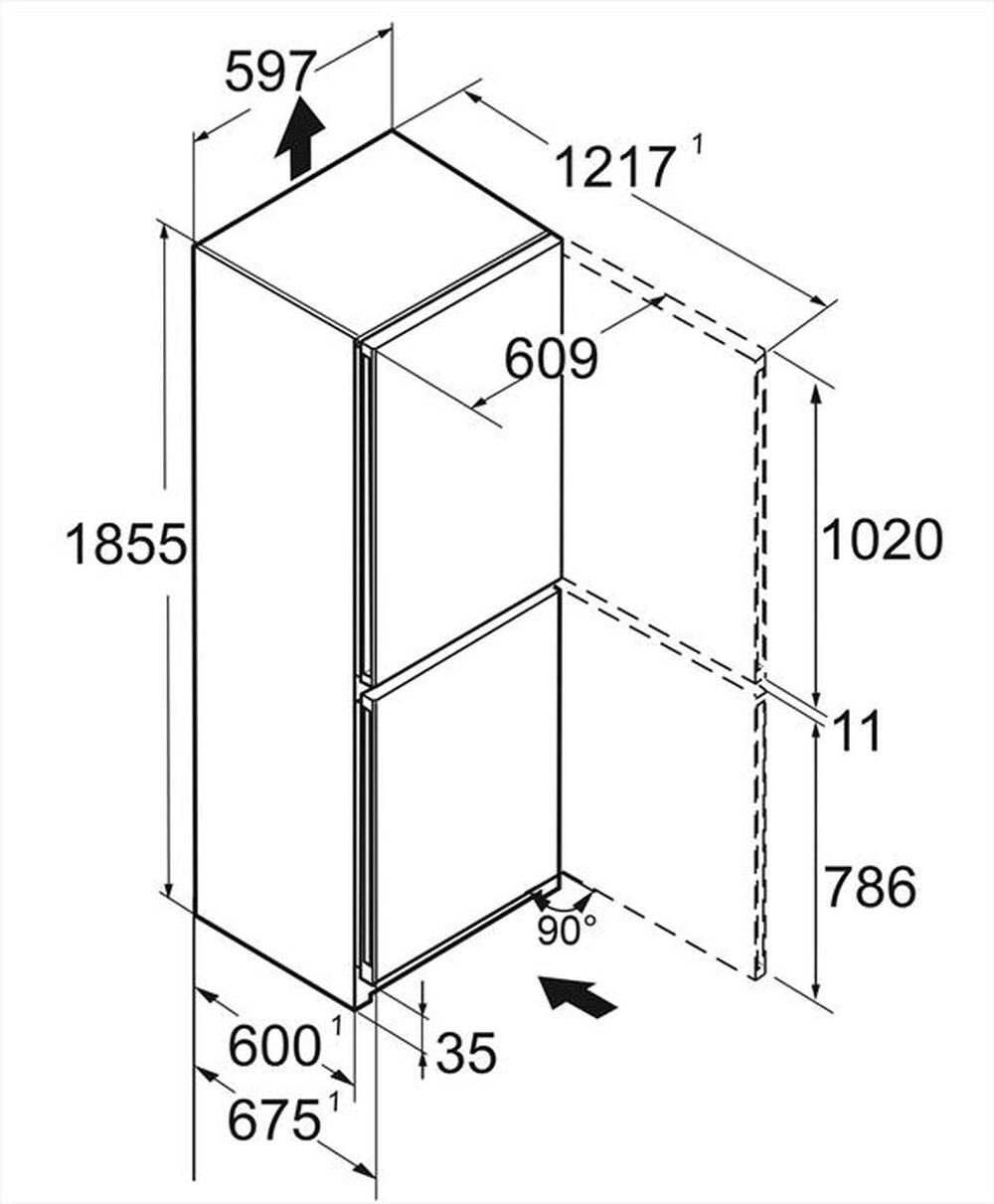 Immagine del prodotto LIEBHERR - Frigorifero combinato CNSFD 5233-20 Classe D-SteelFinish / Silver