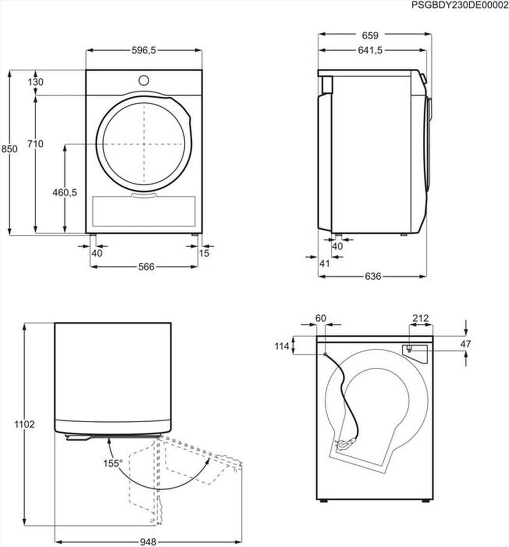 Immagine del prodotto ELECTROLUX - Asciugatrice EW6H19G 9Kg Classe C-Bianco