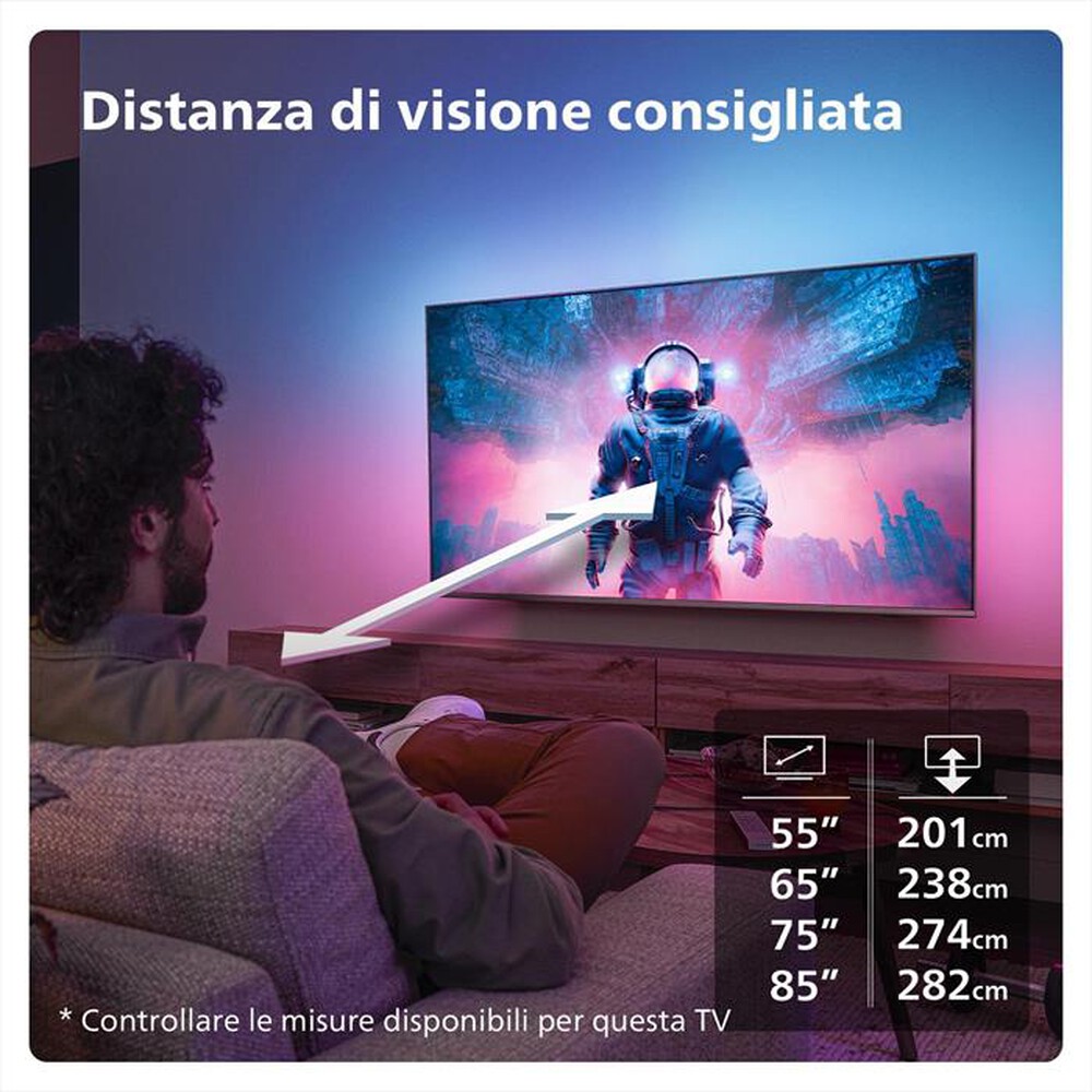 Immagine del prodotto PHILIPS - Smart TV MINI LED UHD 4K 55" 55PML9019/12-Black