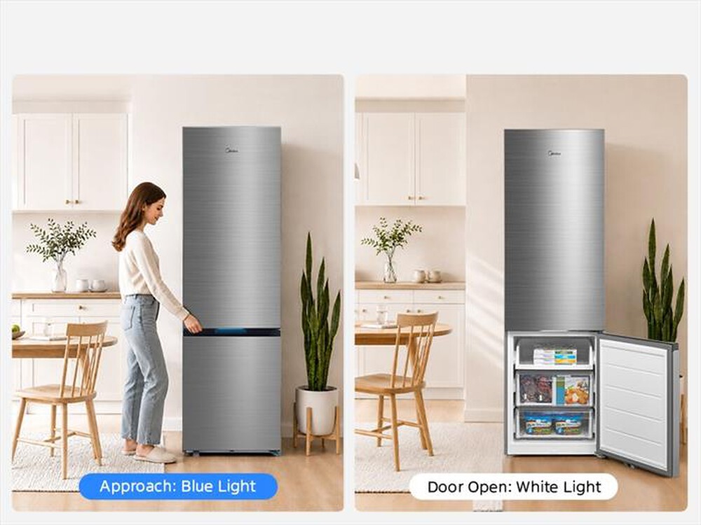 Immagine del prodotto MIDEA - Frigorifero combinato MDRB600MIC46 Classe C 442lt-Inox