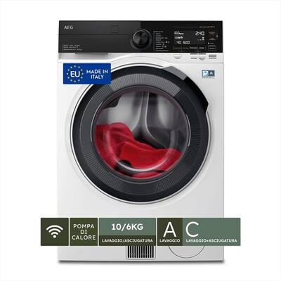 AEG - Lavasciuga LWR9C166IAB 10/6 Kg Classe C-Bianco