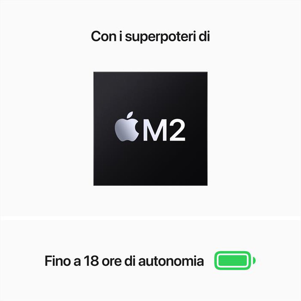 Immagine del prodotto APPLE - MacBook Air 13 M2 8-core CPU 8-core GPU 256GB SSD-Galassia
