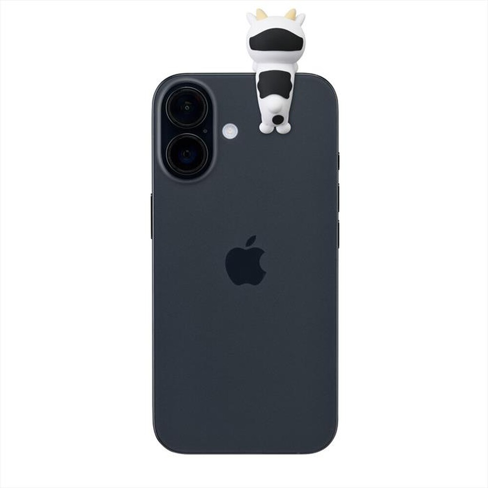 Immagine del prodotto CELLULARLINE - Mini figura adesiva in PVC a forma di mucca-Grigio, Bianco