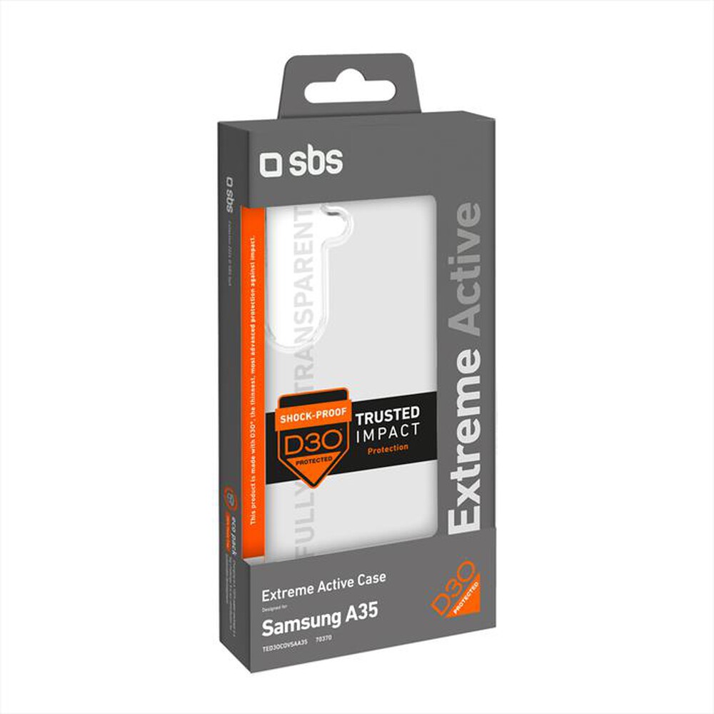 Immagine del prodotto SBS - Cover D3O TED3OCOVSAA35 per Samsung A35-Trasparente
