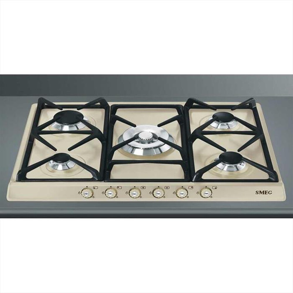 Immagine del prodotto SMEG - Piano cottura a gas SR775PO 5 fuochi 68,5cm-Panna