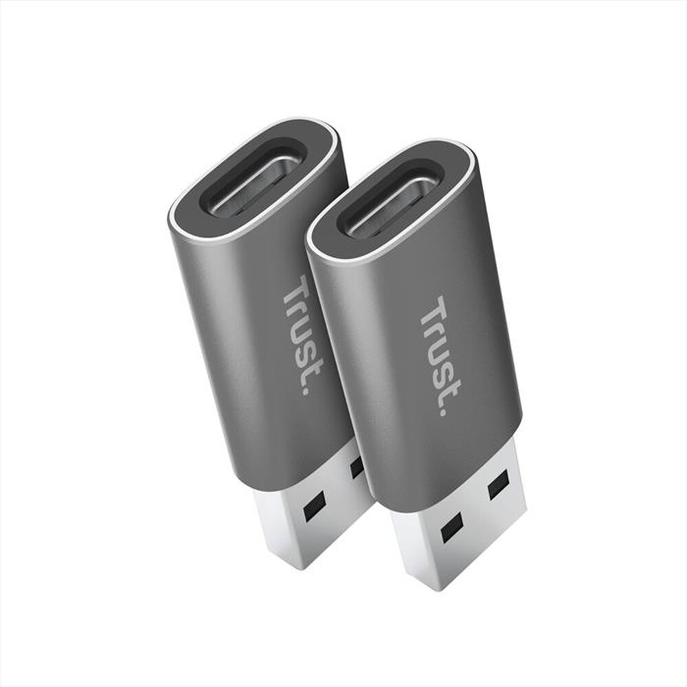 Immagine del prodotto TRUST - CALYX USB-A TO USB-C ADAPTER 2PACK-Grey/Black