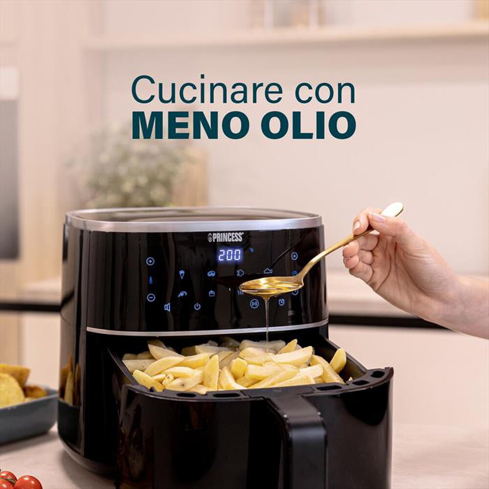 Immagine del prodotto PRINCESS - Friggitrice ad aria AEROFRYER DIGITALE 6 LITRI-NERO / PLASTICA