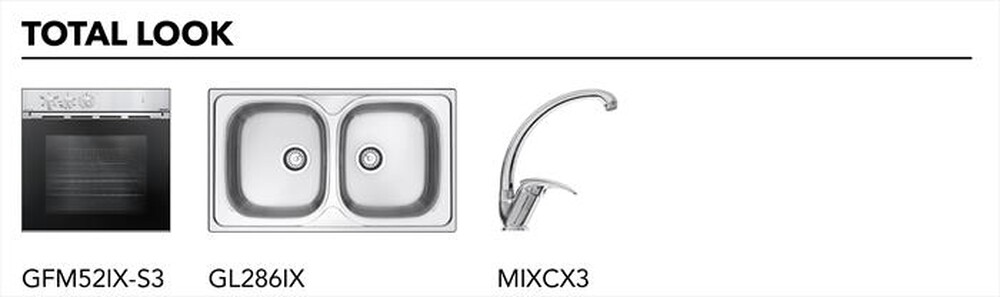 Immagine del prodotto GLEM GAS - Piano cottura a gas GTL64IX 4 fuochi 58,5cm-Inox