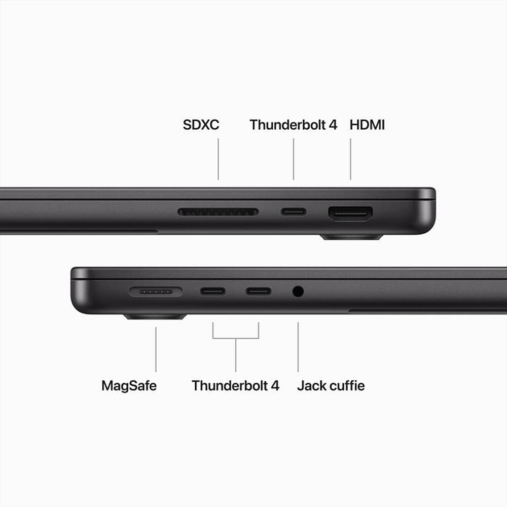 Immagine del prodotto APPLE - MACBOOK PRO 14'' M3 MAX CORE 14 CPU 30 GPU 1TB-Nero Siderale