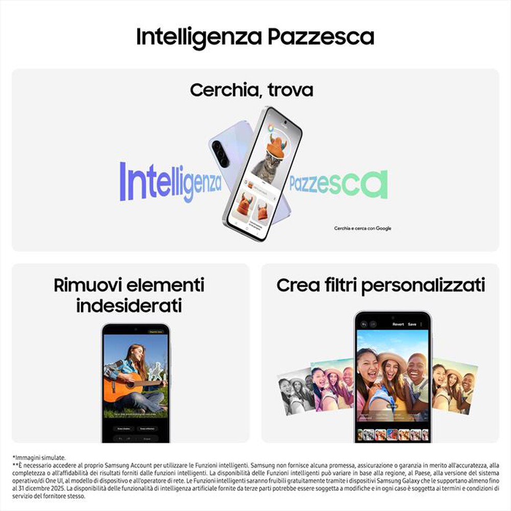 Immagine del prodotto SAMSUNG - Smartphone Galaxy A36 5G 128GB-Awesome White