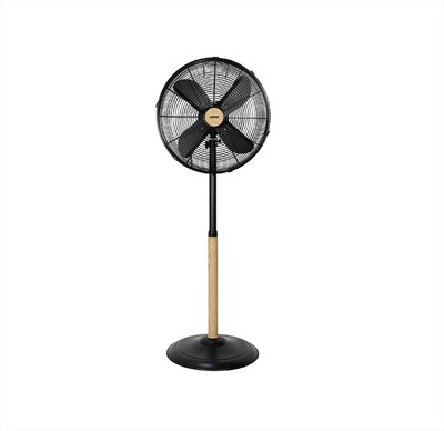 ZEPHIR - Ventilatore a piantana PL41LE-NERO/EFFETTO LEGNO