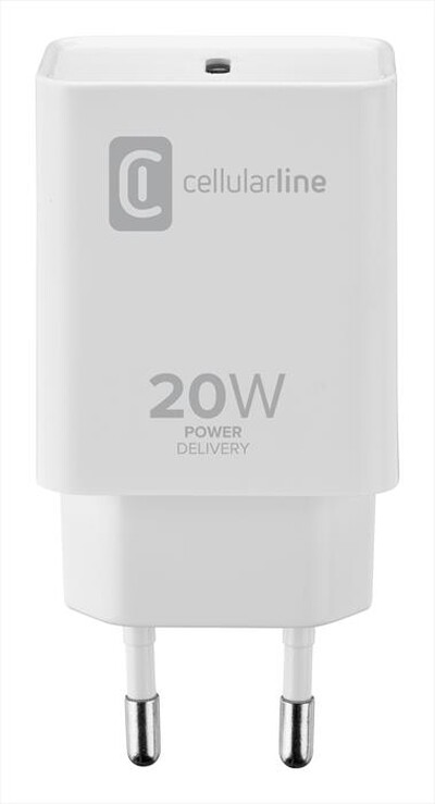 CELLULARLINE - ACHIPDUSBCPD20WW Carica Batterie-Bianco