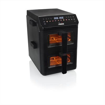PRINCESS - Friggitrice ad aria DUAL VERTICAL-Nero