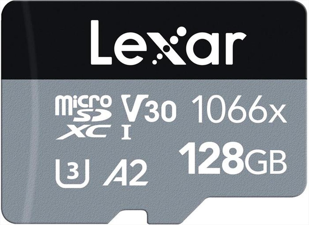 Immagine del prodotto LEXAR - SDMICRO 1066X 128GB CL.-Black/Silver
