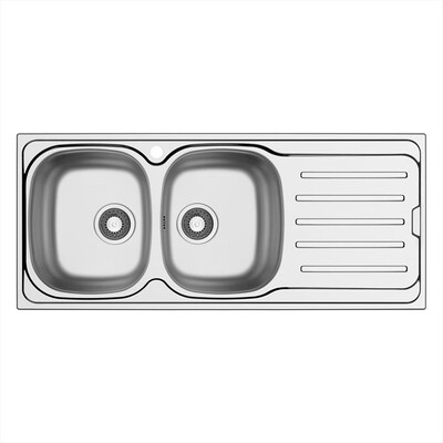 GLEM GAS - Lavello 2 vasche MET162SX-Inox