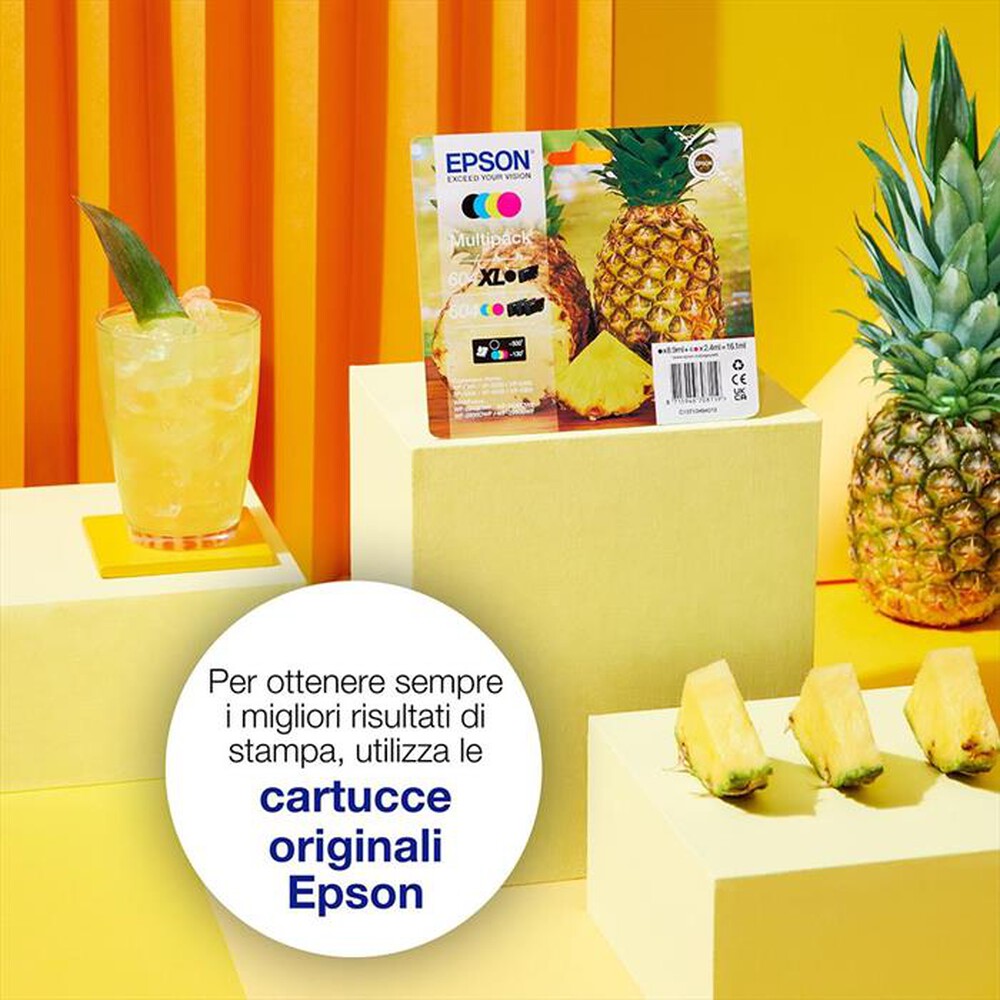 Immagine del prodotto EPSON - INK SERIE ANANAS MULTIPACK 604 XL-NERO/CIANO/MAGENTA/GIALLO