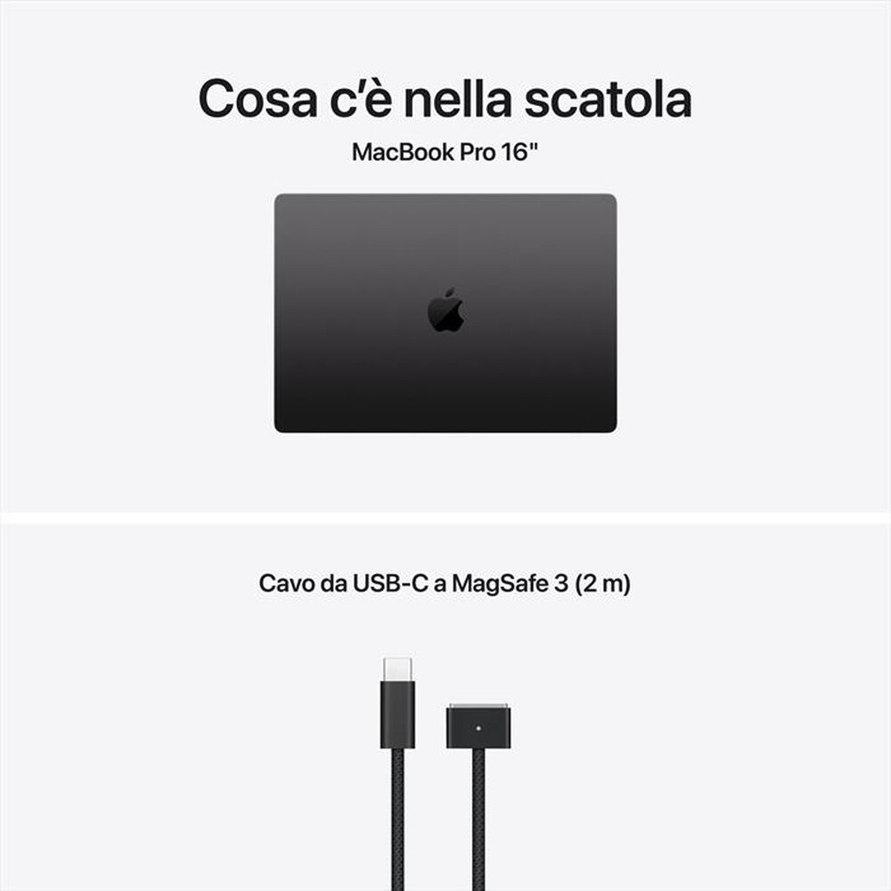 Immagine del prodotto APPLE - MacBook Pro 16" M5 Max Core 18 CPU 32 GPU 36GB 2TB-Nero siderale