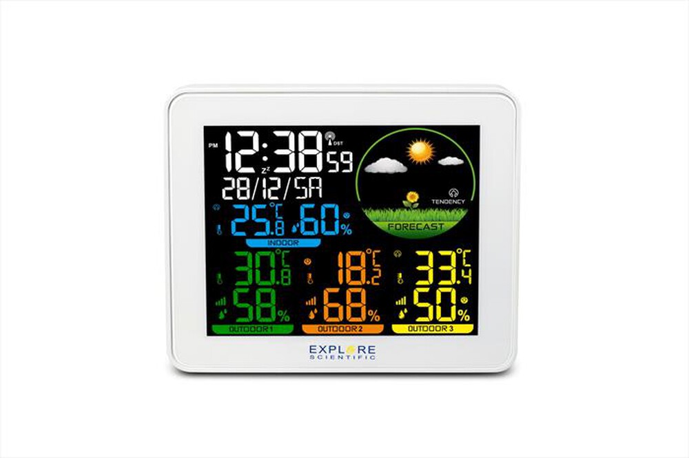 Immagine del prodotto EXPLORE SCIENTIFIC - WSH4005C STAZIONE METEO RADIO-CONTROLLATA-White