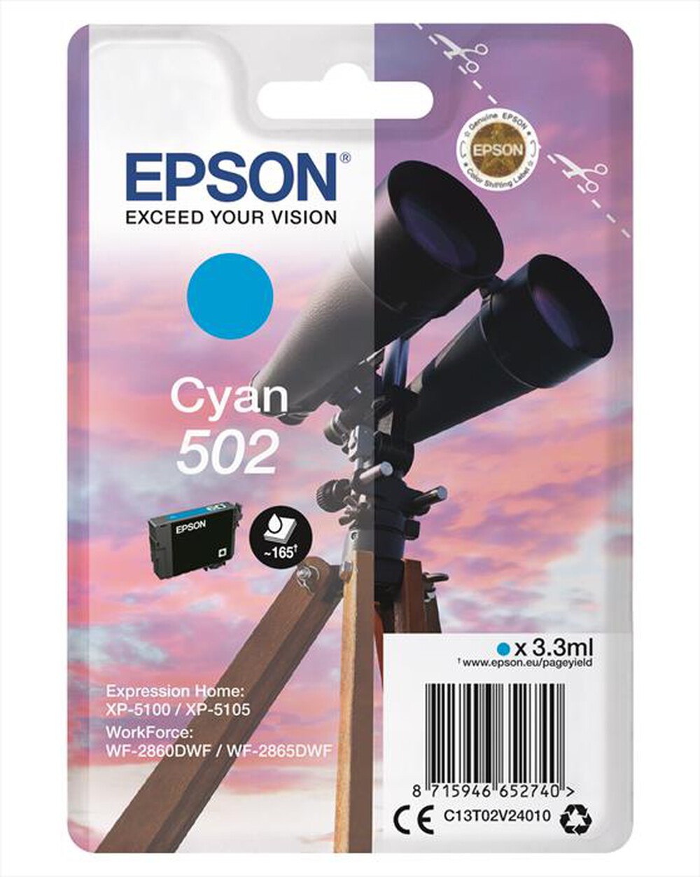 Immagine del prodotto EPSON - C13T02V24020-Ciano