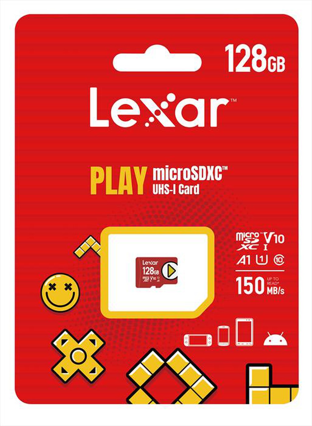 Immagine del prodotto LEXAR - 128GB PLAY MICROSDX UHS-I-Red