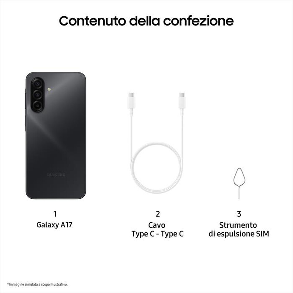 Immagine del prodotto VODAFONE - Smartphone A17 4G 128GB-Nero