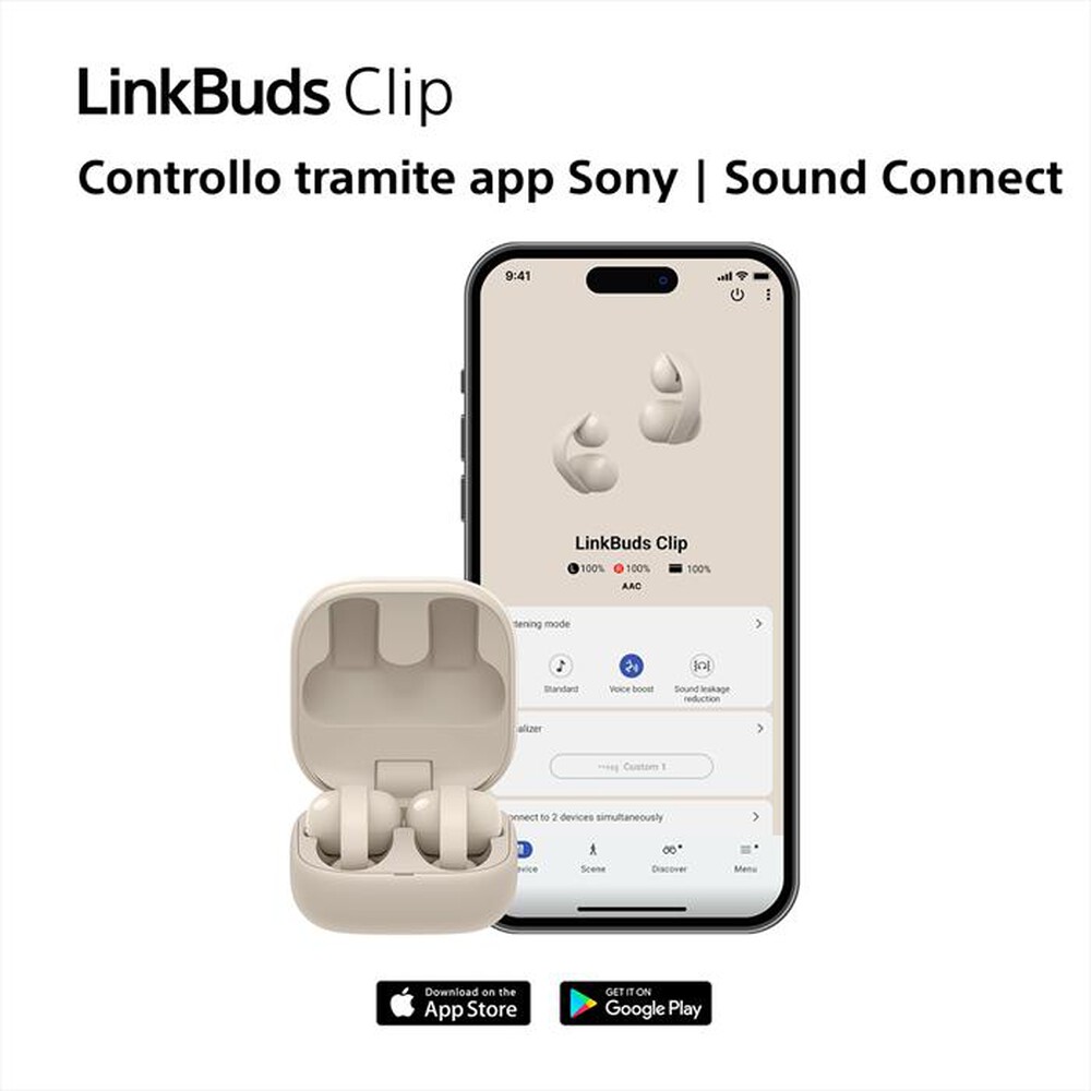 Immagine del prodotto SONY - Auricolari wireless LinkBuds Clip WFLC900V.CE7-Lavender