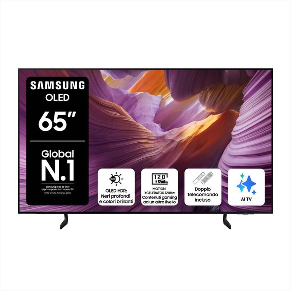 SAMSUNG - Smart TV OLED UHD 4K 65" QE65S85FAEXZT-Graphite Black