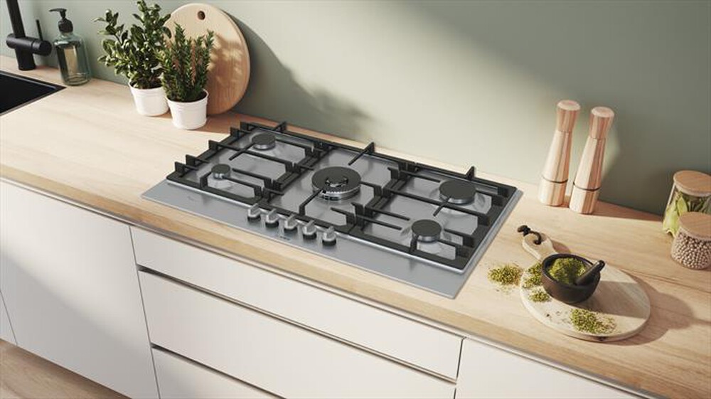 Immagine del prodotto BOSCH - Piano cottura a gas PCR9A5I90 91,5 cm-Inox