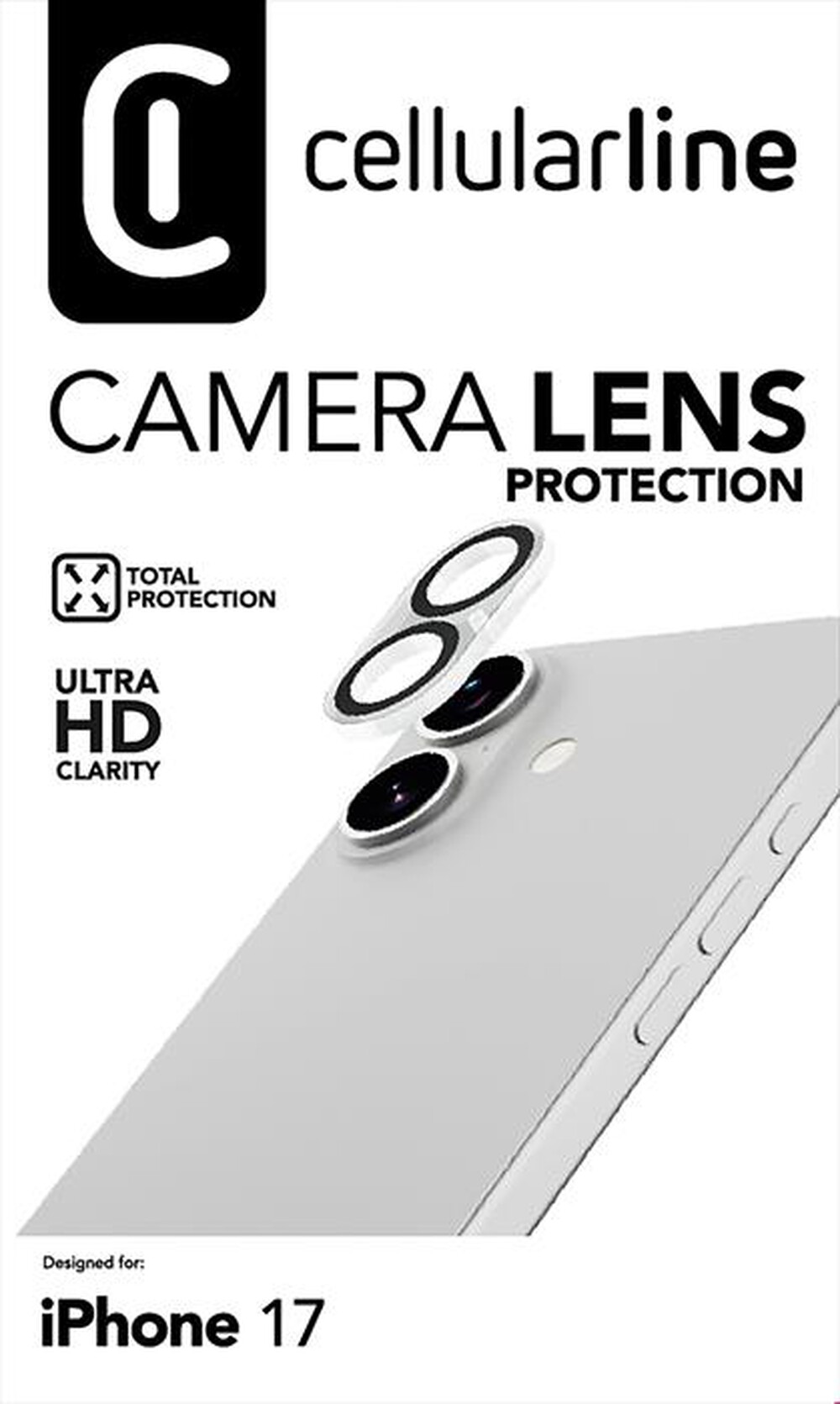 Immagine del prodotto CELLULARLINE - CAMERA LENS per IPHONE 17-Trasparente