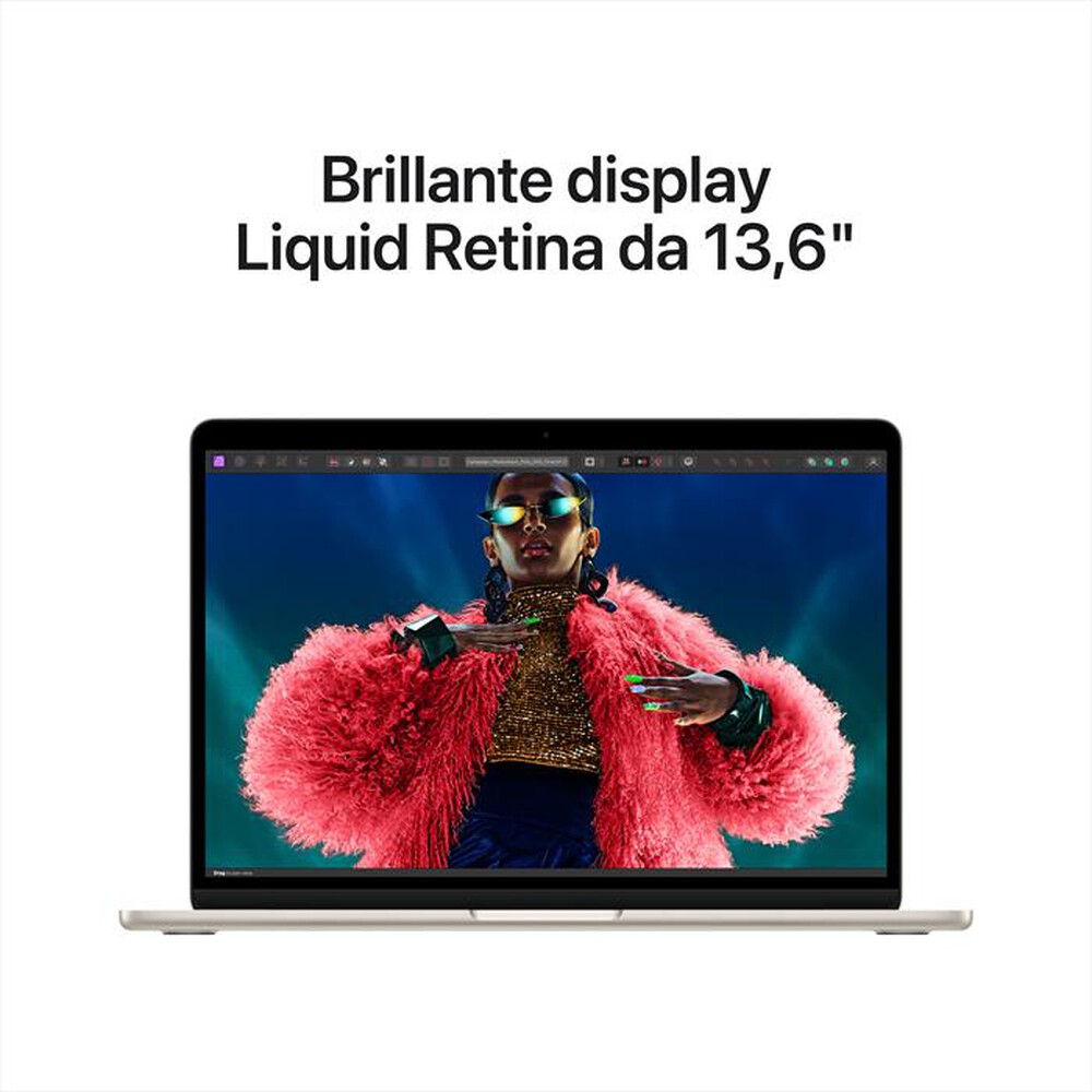 Immagine del prodotto APPLE - MacBook Air 13" M2 Core CPU 8 GPU 8 16GB 256GB SSD-Galassia