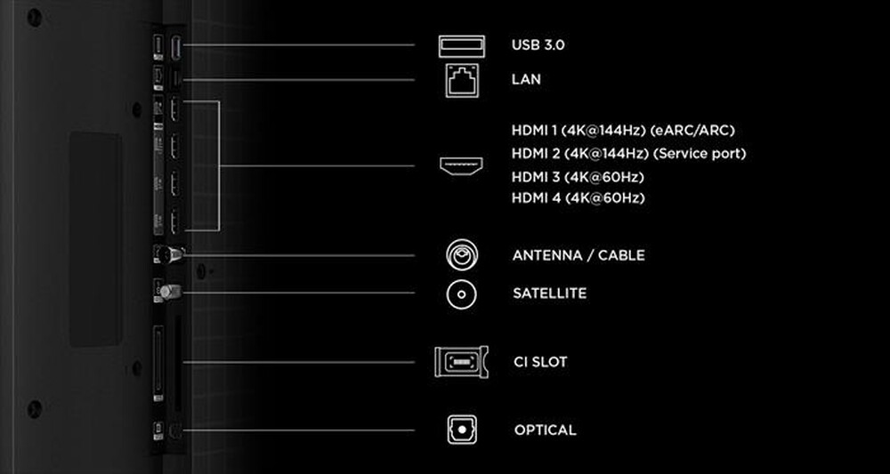 Immagine del prodotto TCL - Smart TV SQD-Mini LED 4K 55" 55C7L-Nero