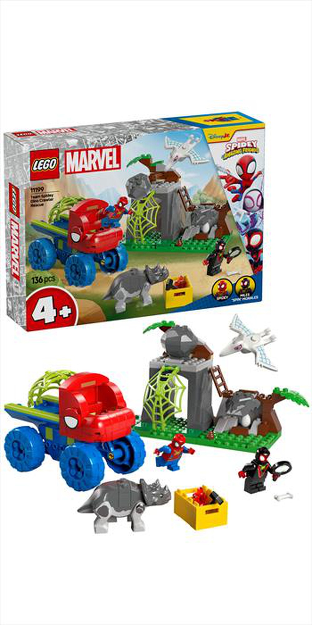 Immagine del prodotto LEGO - SPIDEY Team SPIDEY: salvataggio su dinoruspa 11199