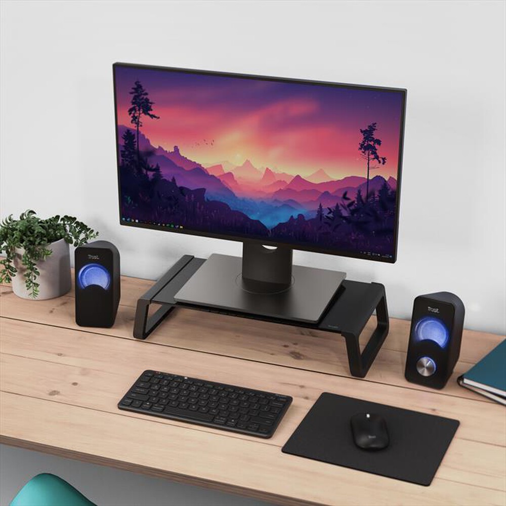 Immagine del prodotto TRUST - Supporto per monitor MONTA GLASS MONITOR STAND-Black
