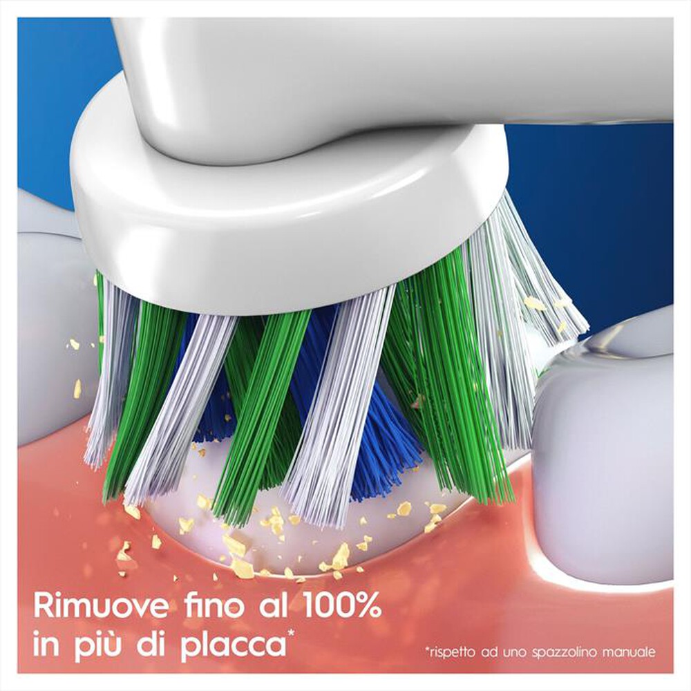 Immagine del prodotto ORAL-B - Testine Crossaction Con CleanMaximiser, 3 Pezzi-Bianco