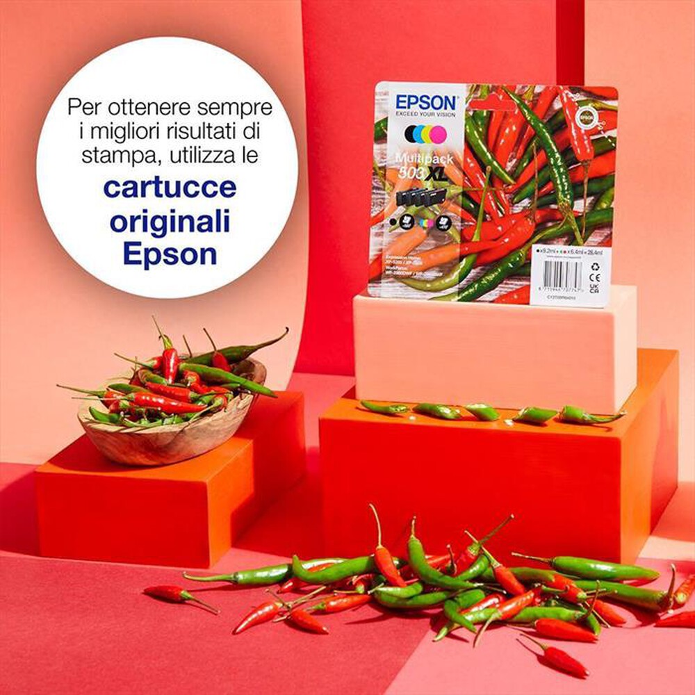 Immagine del prodotto EPSON - INK SERIE PEPERONCINO MULTIPACK 604 XL/STD-NERO/CIANO/MAGENTA/GIALLO